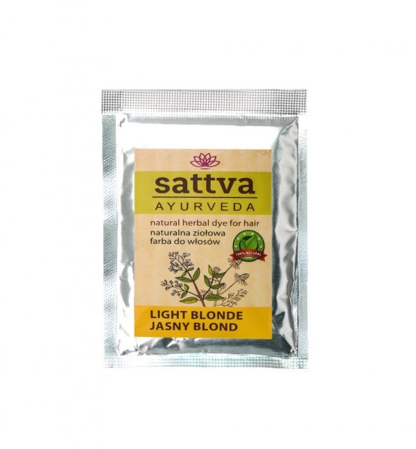 Henna Light Blonde, Natural Herbal Hair Dye, Sattva, 10g