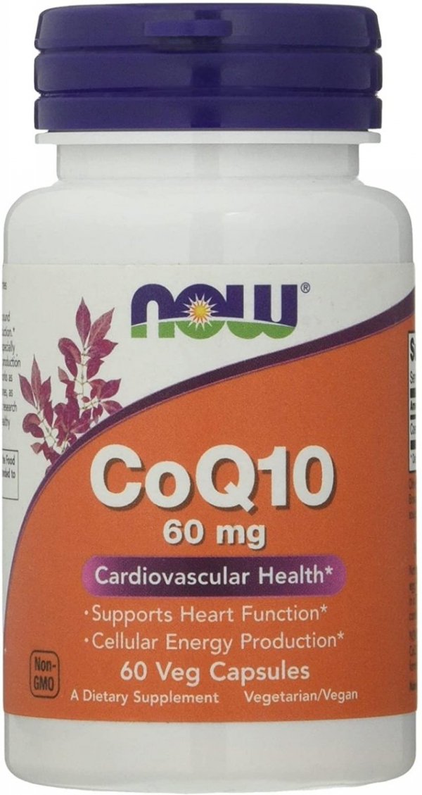 Coenzyme Q10 60 mg, Now Foods, 60 capsules