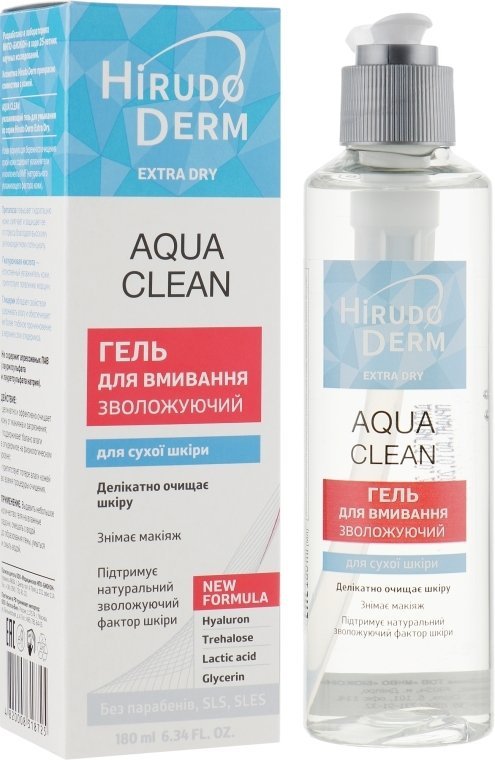 Hirudo Derm Moisturizing cleanser 2 in 1 for dry skin