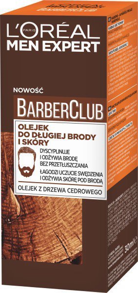 LOREAL Men Expert Barber Club Olejek do długiej brody i skóry  30 ml