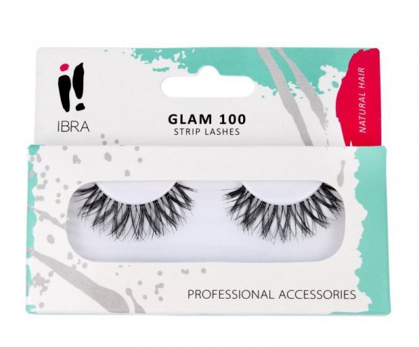 IBRA Rzęsy na pasku Glam 100  1 para