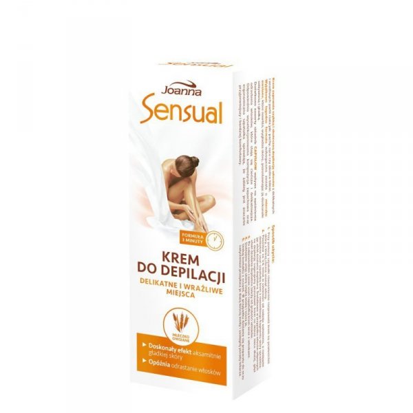 JOANNA Sensual Krem do depilacji miejsc wrażliwych - Mleczko owsiane 100 g