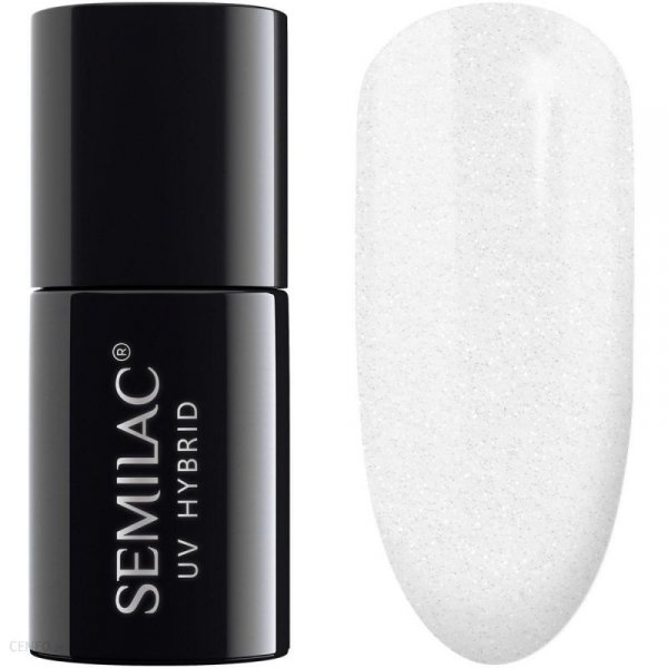 SEMILAC Lakier hybrydowy 091 Glitter Milk - transparentny 7 ml