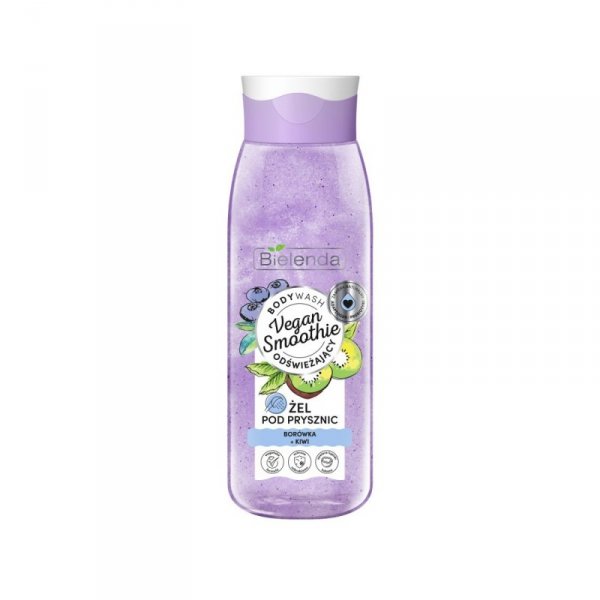 Bielenda Vegan Smoothie Żel pod prysznic odświeżający Borówka i Kiwi  400g