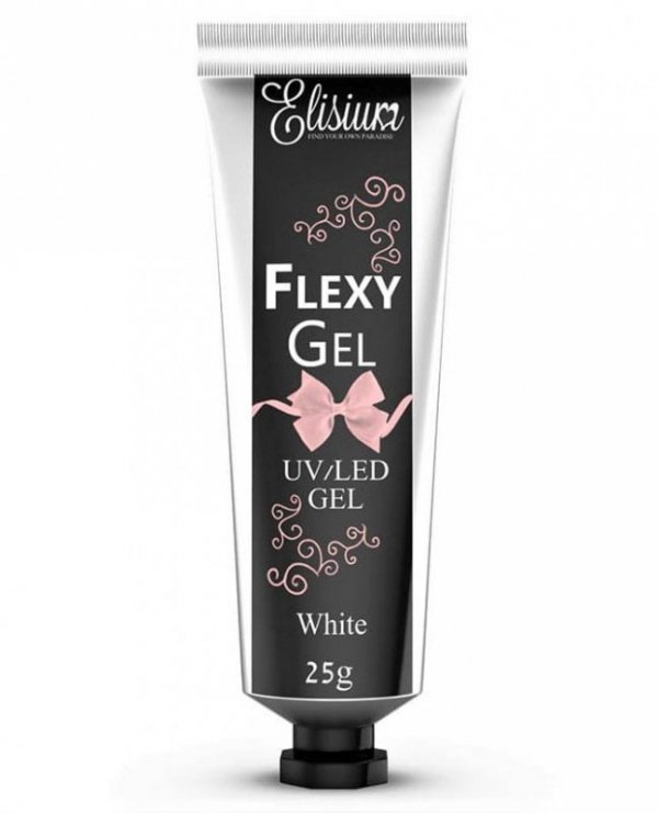 ELISIUM Flexy Gel do przedłużania paznokci UV/LED White 25g