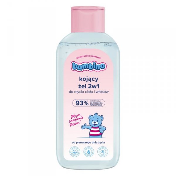 BAMBINO Kojący żel do mycia ciała i włosów dla niemowląt i dzieci 2w1 400 ml