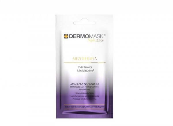 L`BIOTICA Dermomask Night Active Maseczka naprawcza na twarz - Mezoterapia 12ml