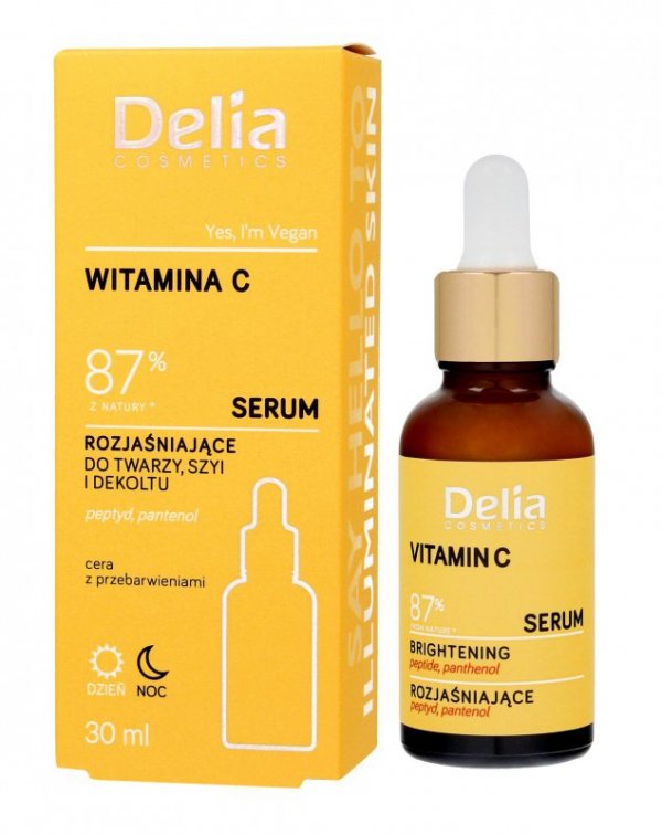 DELIA Serum do twarzy, szyi i dekoltu Witamina C 87% 30 ml