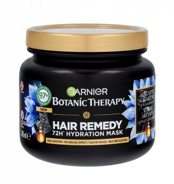 GARNIER Botanic Therapy Nawilżająca Maska do włosów suchych z węglem aktywnym 340 ml