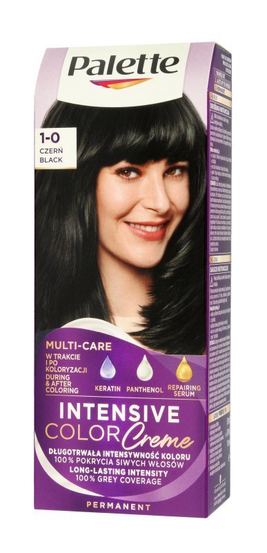 Palette Intensive Color Creme Multi Care Krem koloryzujący nr 1-0 (N1) - czerń  1op.