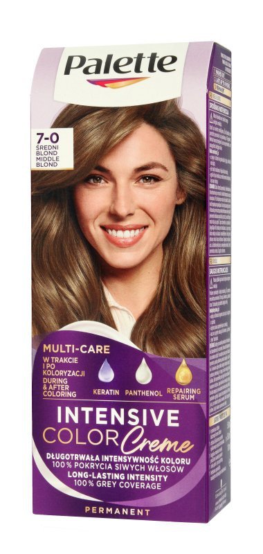 Palette Intensive Color Creme Multi Care Krem koloryzujący nr 7-0 (N6) - średni blond  1op.