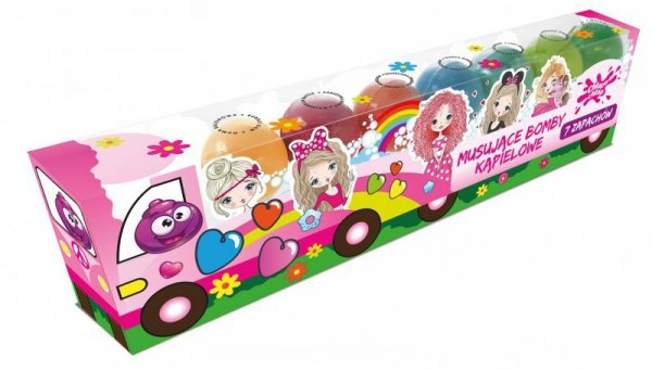 CHLAPU CHLAP Musujące Bomby do kąpieli  Party Truck 1op.-7szt