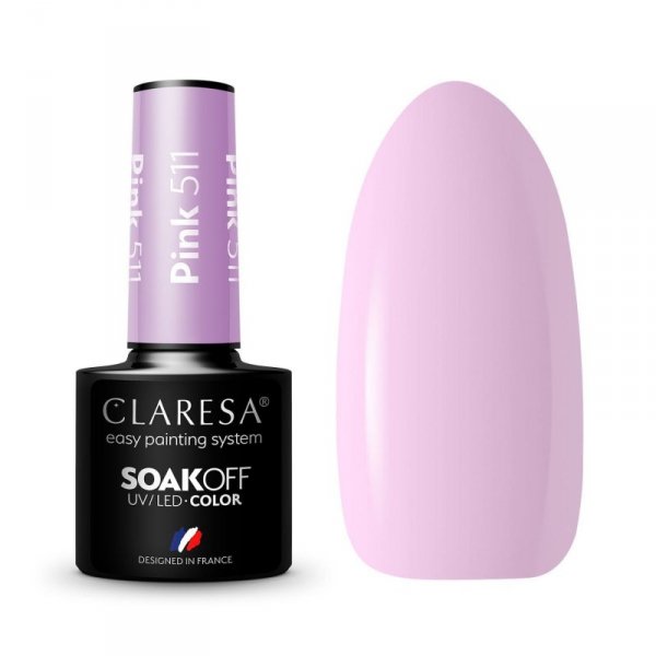 CLARESA Lakier hybrydowy Pink nr 511  5g