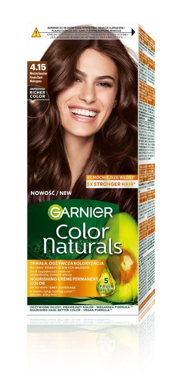 GARNIER Color Naturals Farba nr 4.15 - Mroźny Kasztan  1op.