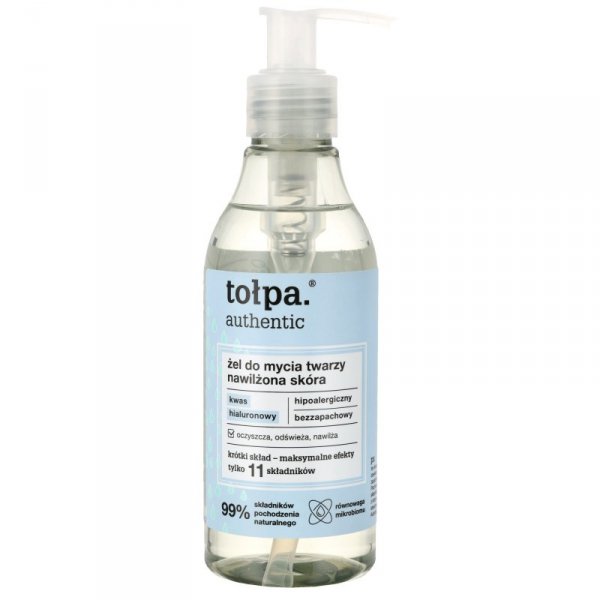 TOŁPA Authentic Żel do mycia twarzy - nawilżona skóra 195 ml