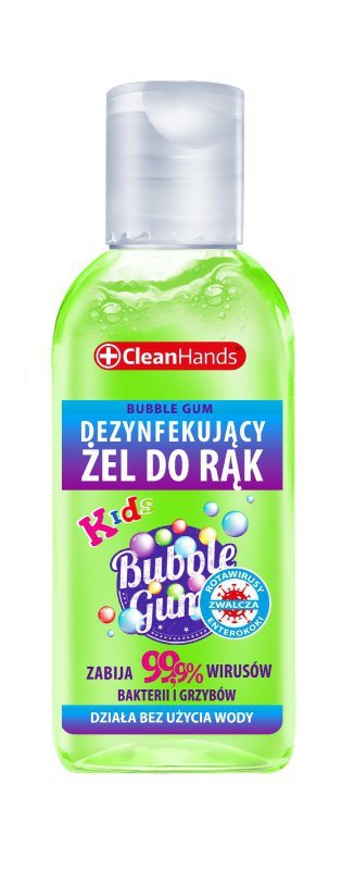 CLEAN HANDS Żel dezynfekujący do rąk dla dzieci - Bubble Gum 50 ml