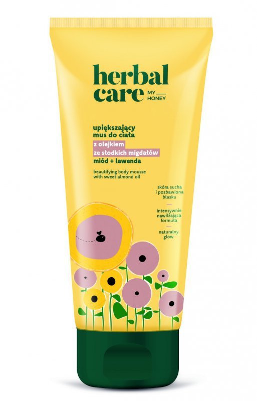 HERBAL CARE My Honey Upiększający Mus do ciała z olejkiem ze słodkich migdałów + miód i lawenda - do skóry suchej i pozbawionej blasku 200 ml