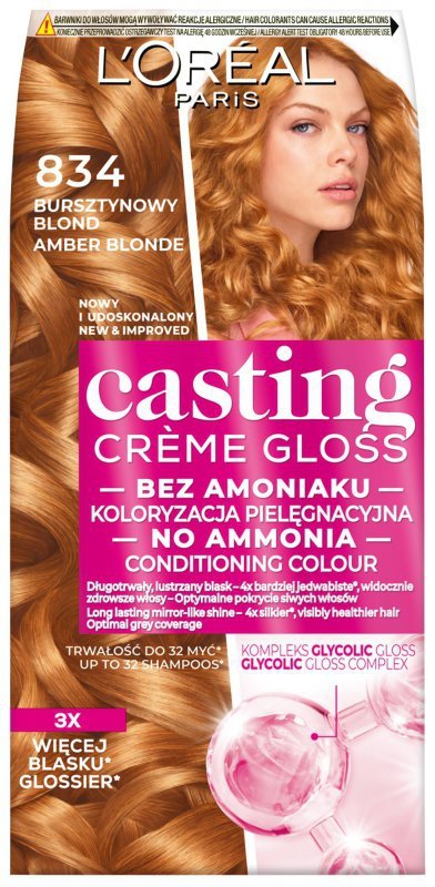 LOR CASTING nr 834  Bursztynowy Blond