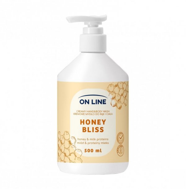 ON LINE Kremowe mydło do rąk i ciała Miód&Proteiny mleka 500 ml