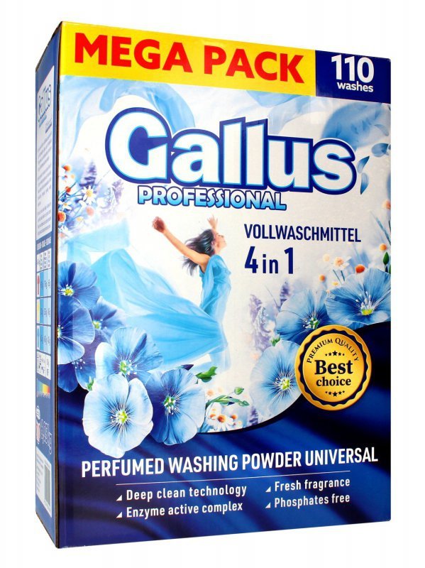 GALLUS PROFF. PROSZEK d/prania 6,05kg UNIVER. kart