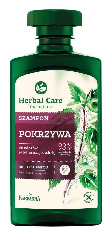 HERBAL CARE Szampon do włosów przetłuszczających się Pokrzywa 330 ml
