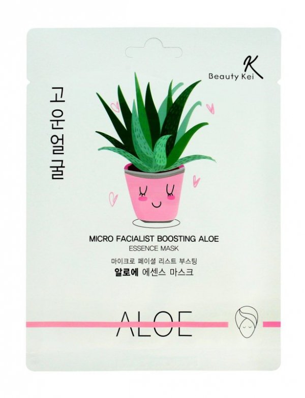 Beauty Kei Maseczka na płacie kojąco-nawilżająca Aloe  1szt