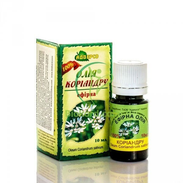 Coriander Essential Oil, Adverso, 100% Natural