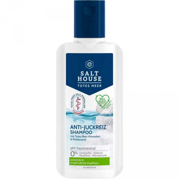 Szampon do podrażnionej skóry głowy Salthouse Dead Sea Anti-Itching Shampoo, 250ml