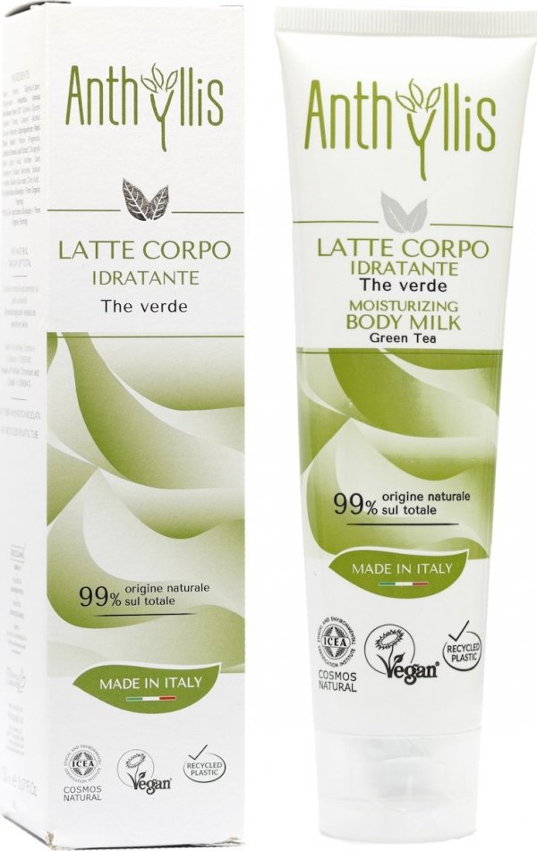 Green Tea &amp; Shea Butter Moisturizing Body Milk, Anthyllis