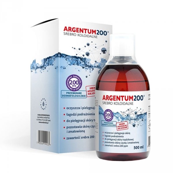 Argentum200 Colloidal Silver (200 ppm) Toner, 500ml