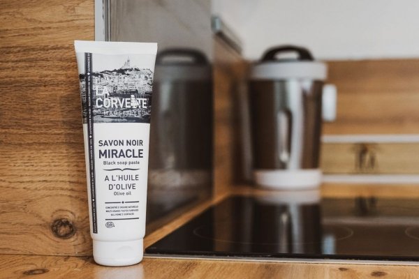 Miracle Black Soap with Olive Oil, La Corvette, 250ml