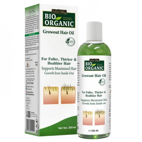 Olejek do włosów z naturalnych olejów i ziół, Indus Valley, 200ml