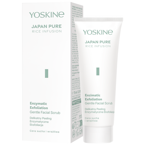 YOSKINE Japan Pure Rice Infusion Delikatny peeling z odmładzającymi enzymami 75 ml
