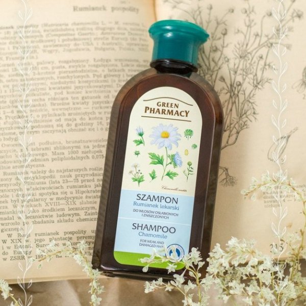 Chamomile Shampoo for Weakened and Damaged Hair, Green Pharmacy