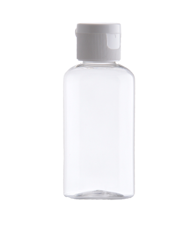Flip Top Tourist Plastic Bottle, 50ml