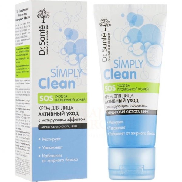 Matting Face Cream Dr. Sante Simply Clean, 50ml