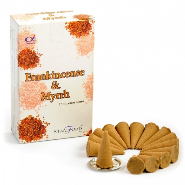 Olibanum Incense Cones, Stamford Premium, 15 pcs.