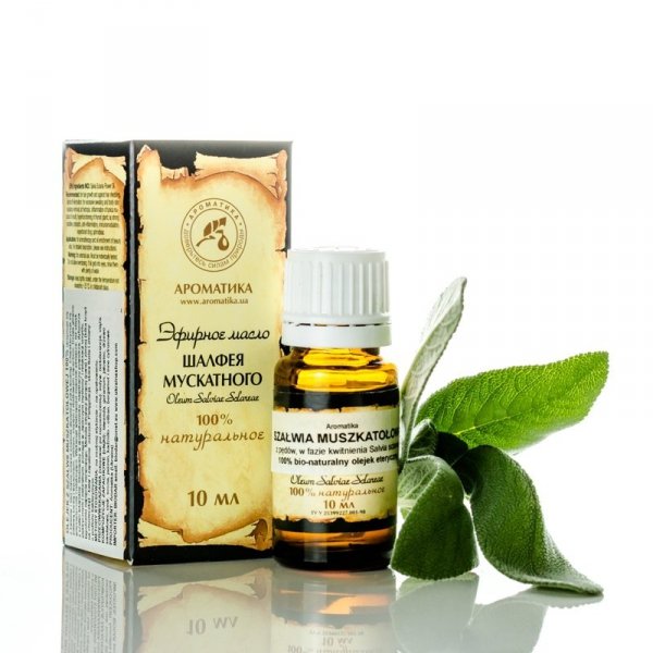 Clary Sage Essential Oil, Aromatika, 100% Natural