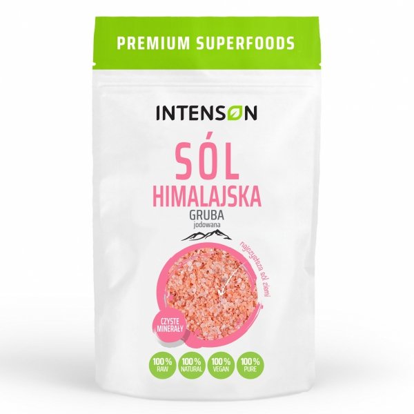 Iodized Pink Himalayan Rose Salt Coarse Grade, Intenson
