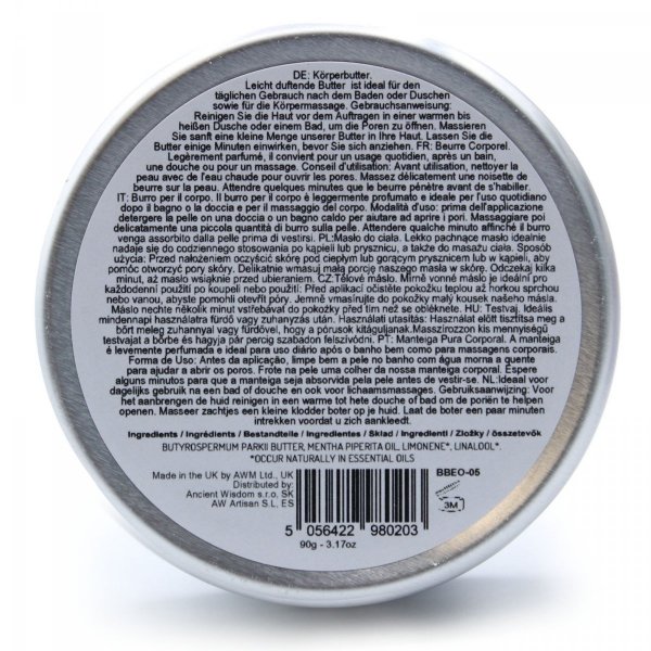 Sandalwood Aromatherapeutic Shea Body Butter, 90 g