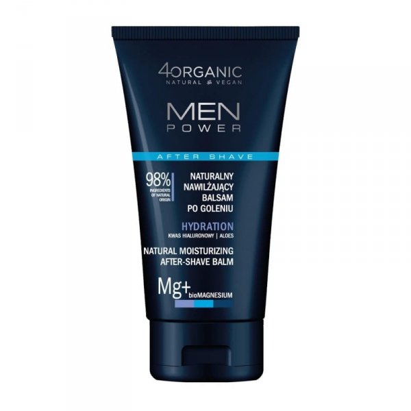 Nawilżający balsam po goleniu, MEN POWER, 4organic, 150ml