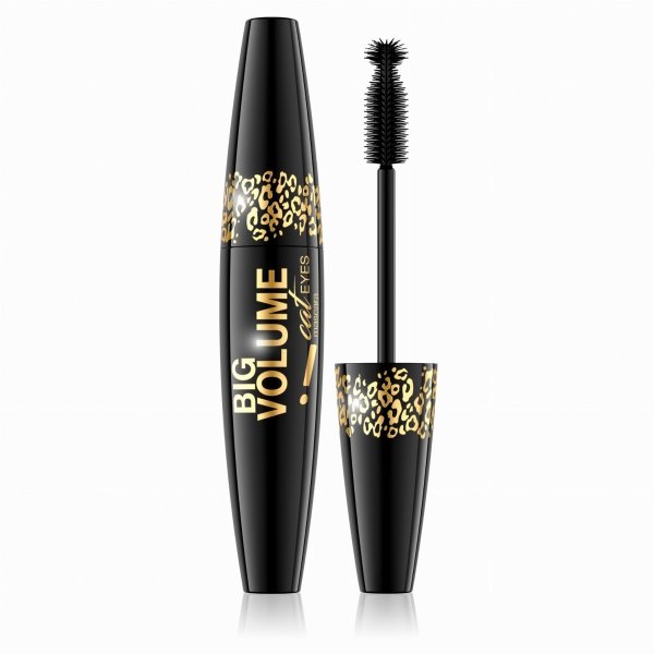 Tusz do rzęs pogrubiający Eveline Cosmetics Big Volume Cat Eyes Mascara - Black