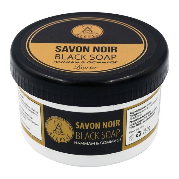 Naturalne czarne mydło do ciała, Alepeo, 250 g