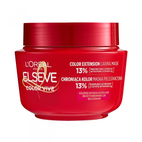 LOREAL ELSEVE Color Vive Maska pielęgnacyjna chroniąca kolor do włosów farbowanych i rozjaśnionych 300 ml