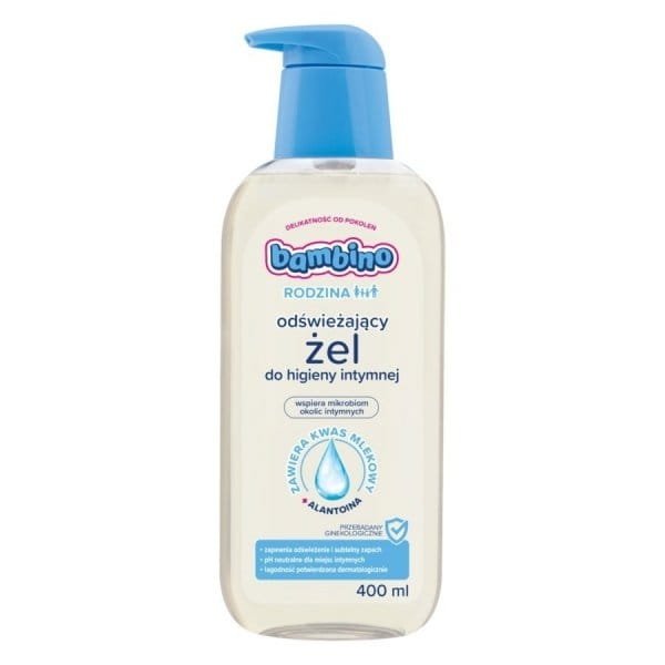 BAMBINO Rodzina Odświeżający żel do higieny intymnej z alantoiną, 400 ml