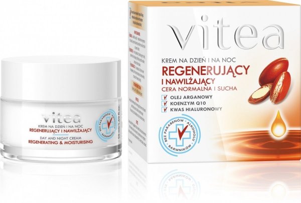 Argan &amp; Coenzyme Q10 Intensive Regenerating Face Cream, Vitea