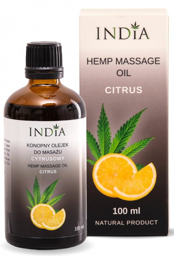 Citrus Hemp Massage &amp; Body Oil, 100ml