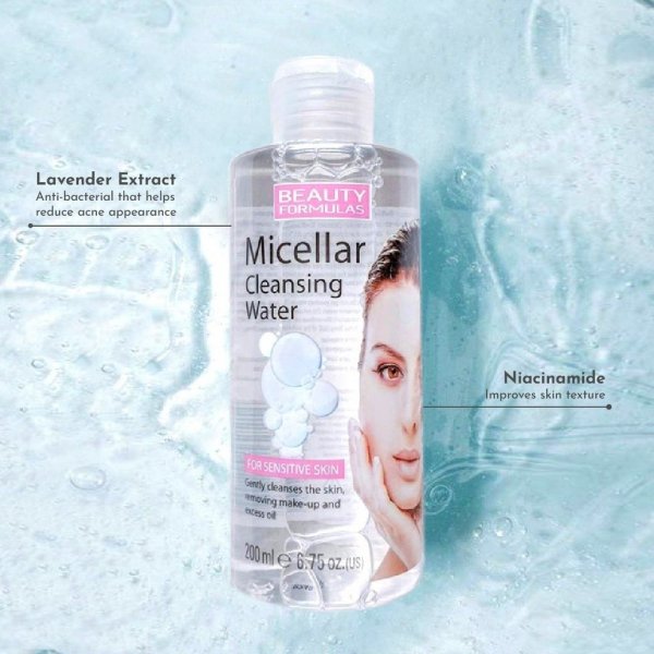 Oczyszczająca Woda Micelarna, Beauty Formulas, 200ml