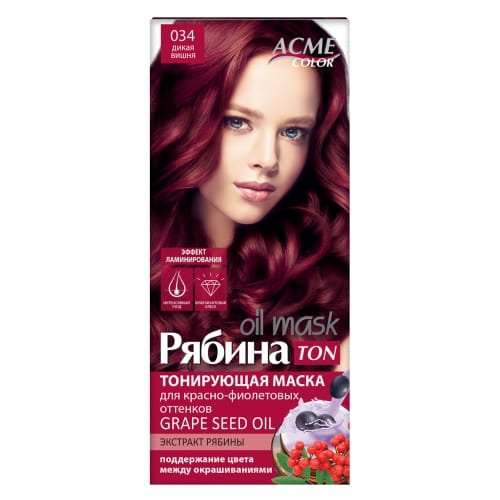 Tonująca Maska do Włosów ACME-COLOR TON Oil Mask - 034 Dzika wiśnia