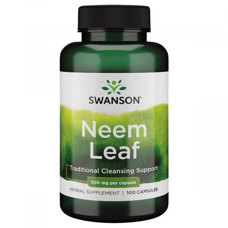 Neem Leaf 500 mg Swanson, 100 kapsułek